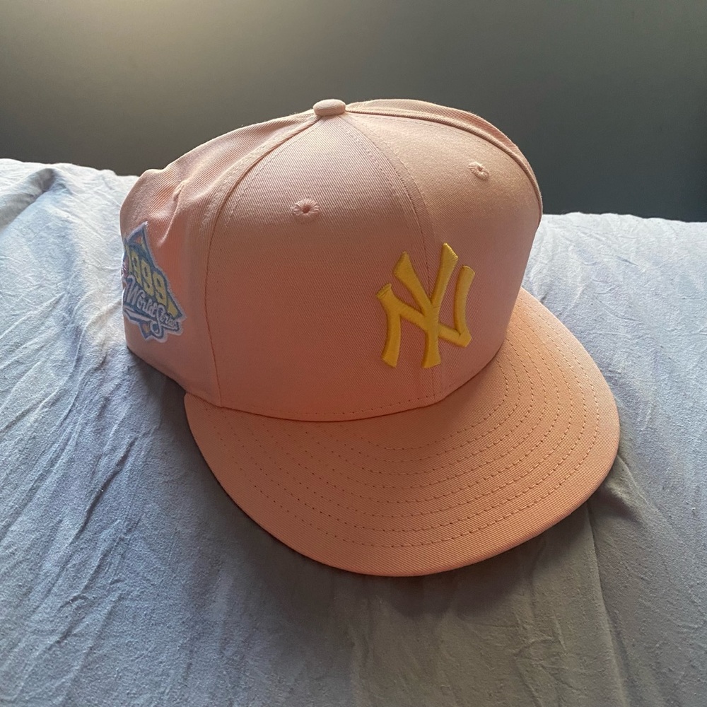 Sugar shack blush Yankees baseball hat
